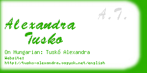 alexandra tusko business card