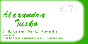 alexandra tusko business card